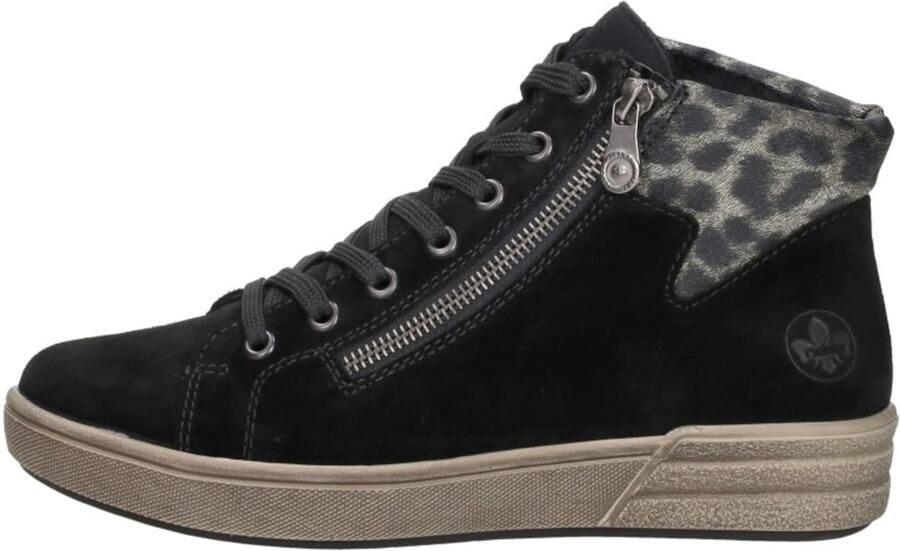 Rieker Veterboot X0709-00 Zwart Nubuck Warm Gevoerd - Foto 13