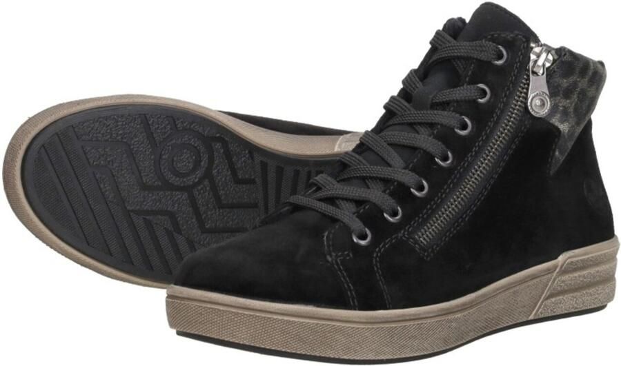 Rieker Veterboot X0709-00 Zwart Nubuck Warm Gevoerd - Foto 14
