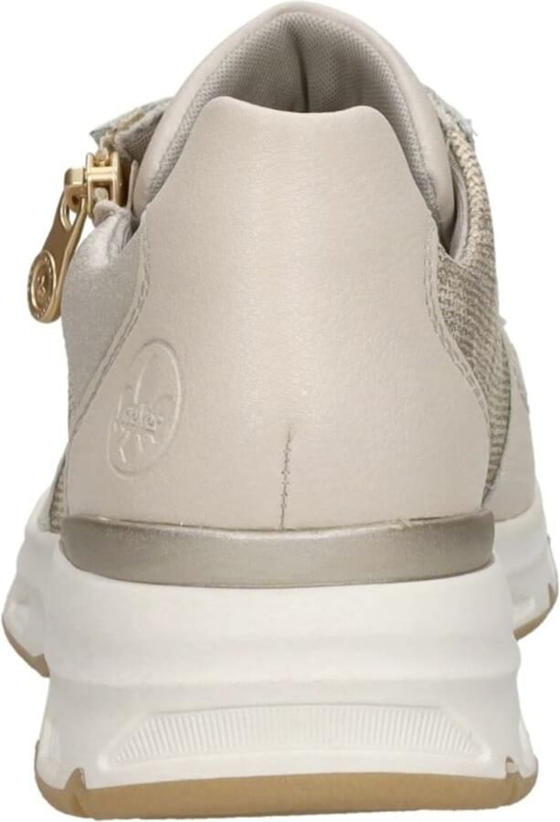Rieker Beige Sneaker met Gouden Details Multicolor Dames - Foto 4