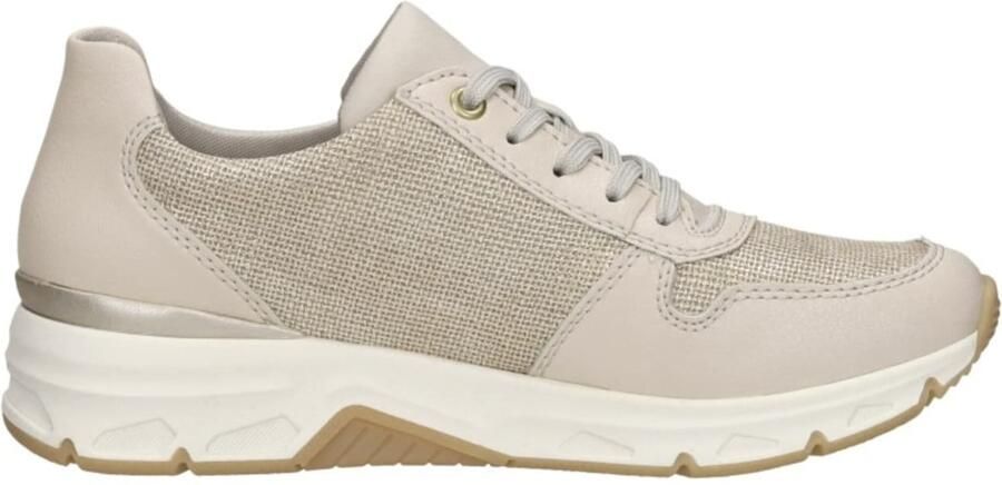 Rieker Beige Sneaker met Gouden Details Multicolor Dames
