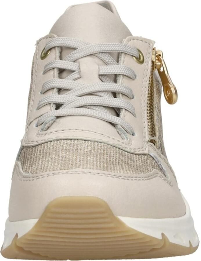 Rieker Beige Sneaker met Gouden Details Multicolor Dames - Foto 3