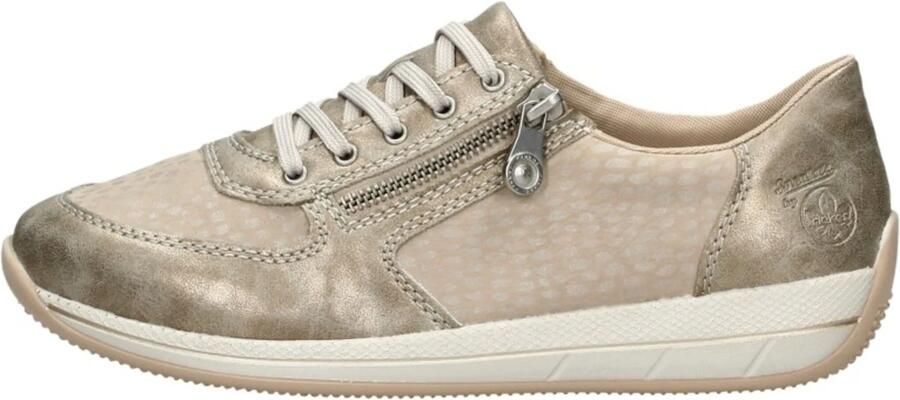 Rieker Beige en parelgrijze sneaker met stippenpatroon Multicolor Dames - Foto 7