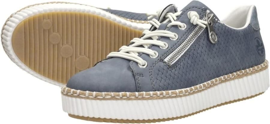 Rieker Veterschoen 'Veterschoenen Laag' blauw - Foto 5