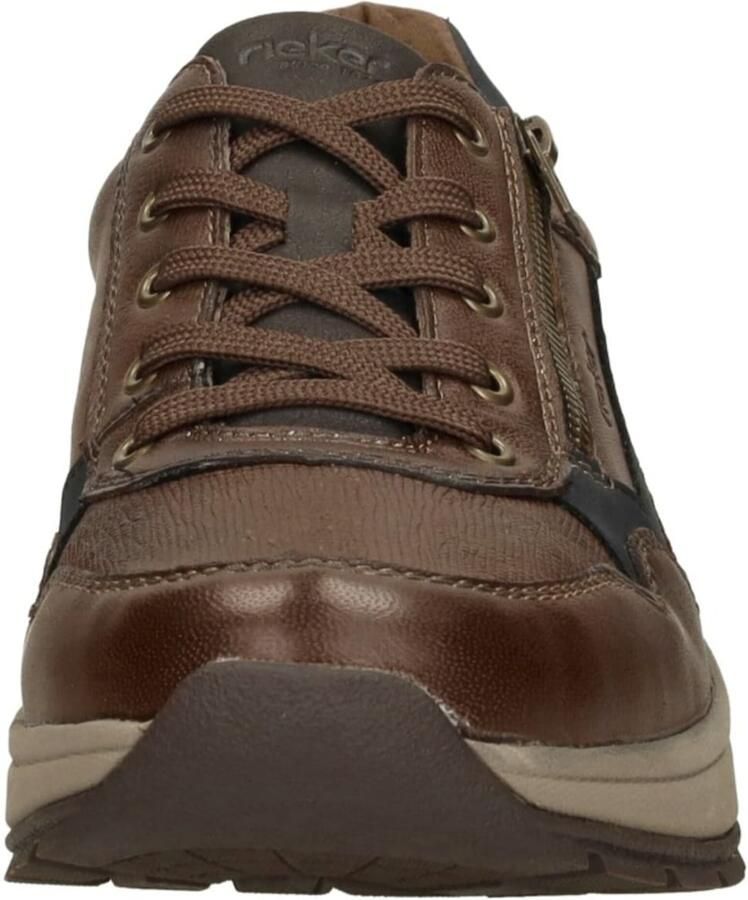 Rieker Sneakers vrijetijdsschoen halfschoen veterschoen met gepolsterde schacht - Foto 5