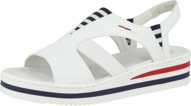 Rieker Stijlvolle witte platte sandalen White Dames - Foto 5