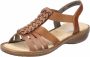 Rieker Sandalen zomerschoen sandaal sleehak met stretchbanden - Thumbnail 3