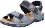Rieker dames trekking sandalen blauw-grijs Sandalen 68851-14 blauw-grijs - Thumbnail 4
