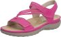 Rieker Sandalen zomerschoen sandaal sleehak met elastieken - Thumbnail 4