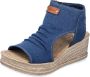 Rieker Schachtsandalen wedge sandal zomerschoen plateauzool in vegan uitvoering - Thumbnail 2