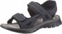 Rieker Zwarte synthetische sliders met comfortabel voetbed en klittenbandsluiting Black Heren - Thumbnail 10