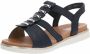 Rieker Sandalen zomerschoen sandaal blokhak met stretchbandjes - Thumbnail 2