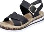 Rieker Sandalen zomerschoen sandaal sleehak met keilhak - Thumbnail 3