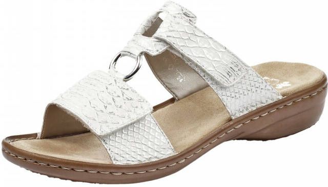 Rieker -Dames off-white ecru parel slippers & muiltjes - Foto 11