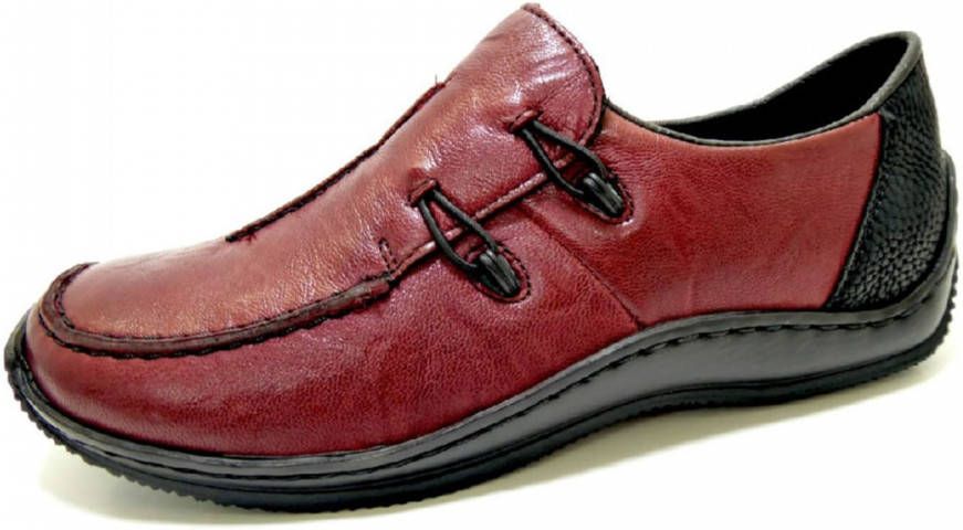 Rieker Instappers Vrijetijdsschoen comfortschoen met gestructureerd bovenmateriaal - Foto 3