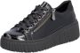 Rieker Plateausneakers vrijetijdsschoen lage schoen veterschoen met plateauzool - Thumbnail 4