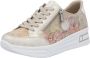 Rieker Plateausneakers vrijetijdsschoen veterschoen lage schoen met subtiele gouden glans - Thumbnail 5