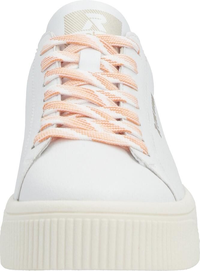Rieker Sport Sneakers laag abrikoos pasteloranje wit - Foto 7