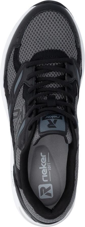 Rieker Sport Sneakers laag duifblauw grijs donkergrijs zwart - Foto 4