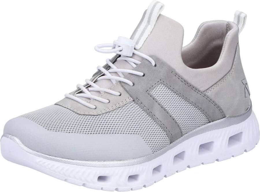 Rieker Dames Sneaker Low Sneaker Casual Comfortabel Memory-Foam M6061-40 Grey Kombi