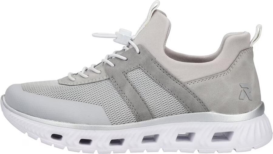 Rieker Sport Sneakers laag grijs grafiet - Foto 5