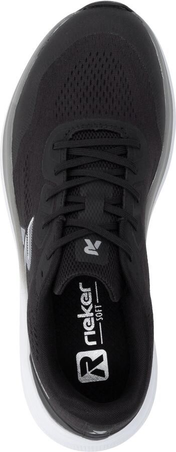 Rieker Sport Sneakers laag grijs zwart - Foto 6