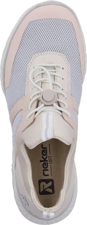 Rieker Dames Sneaker Low Sneaker Casual Comfortabel Memory-Foam M6061-91 Rose - Foto 7