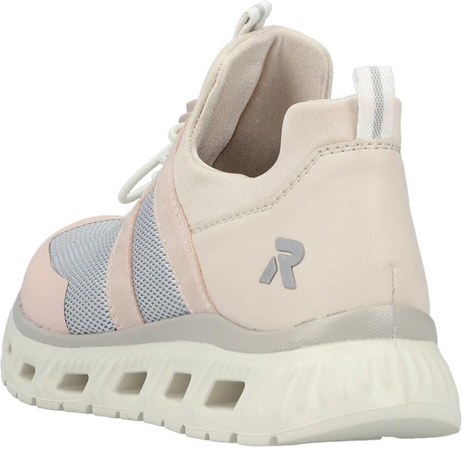 Rieker Dames Sneaker Low Sneaker Casual Comfortabel Memory-Foam M6061-91 Rose - Foto 4