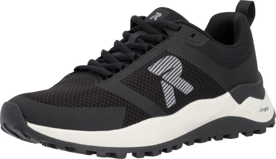 Rieker Sport Sneakers laag lichtgrijs zwart