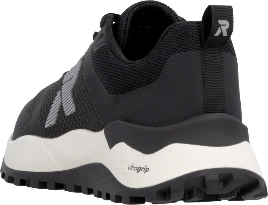 Rieker Sport Sneakers laag lichtgrijs zwart - Foto 3