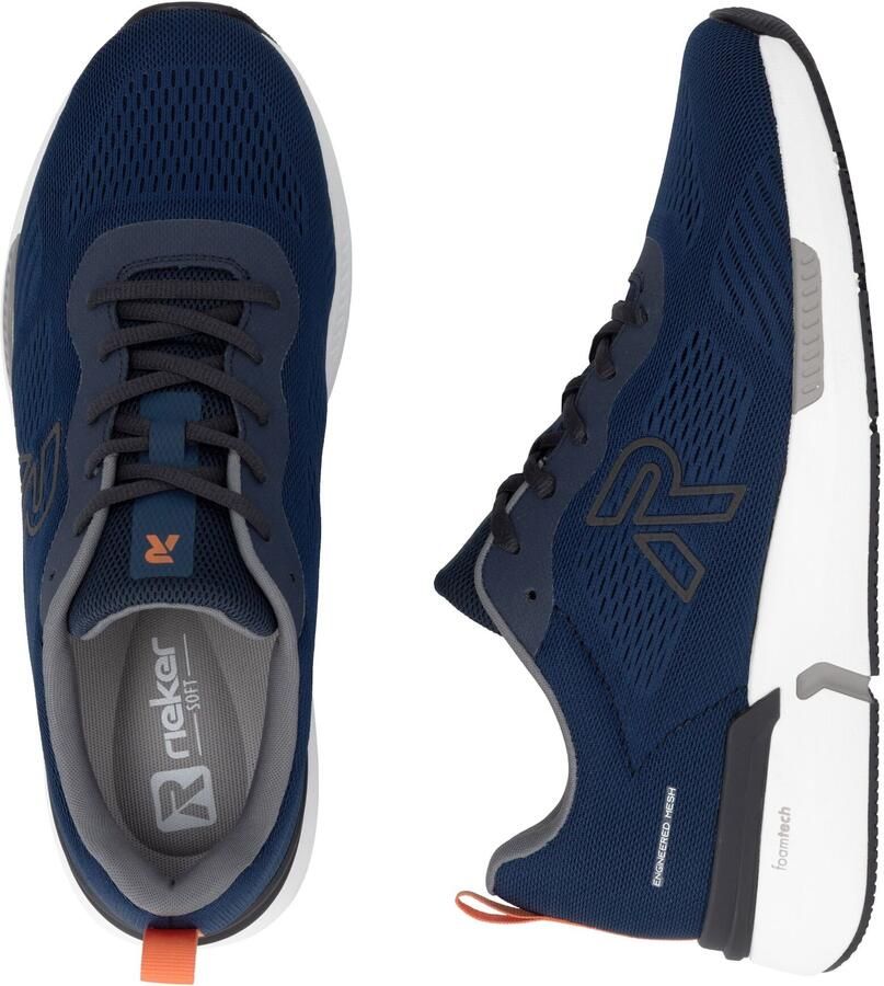 Rieker Sport Sneakers laag navy mokka - Foto 6