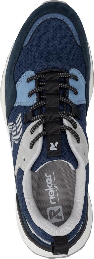 Rieker Sport Sneakers laag navy nachtblauw lichtblauw lichtgrijs - Foto 7