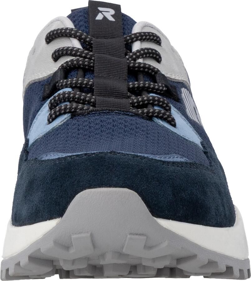 Rieker Sport Sneakers laag navy nachtblauw lichtblauw lichtgrijs - Foto 3