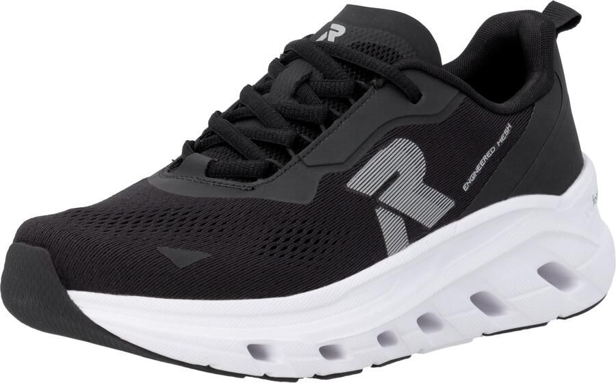 Rieker Sport Sneakers laag 'U3505' grijs zwart