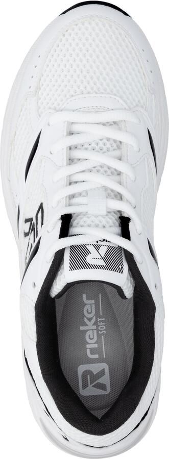 Rieker Sport Sneakers laag zwart wit - Foto 8