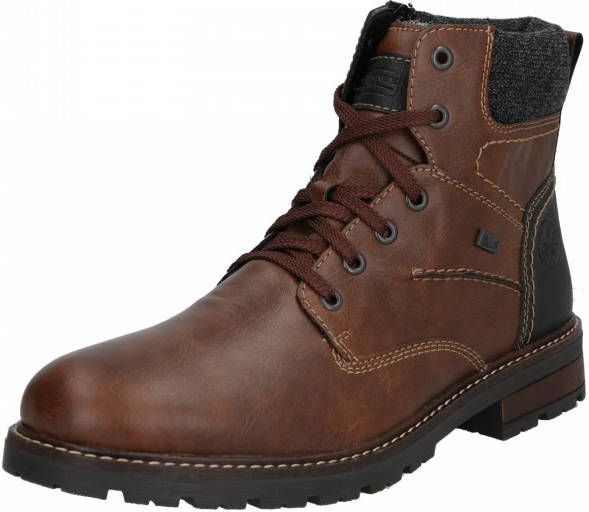 Rieker Veterboots 'Gabandi' karamel donkergrijs