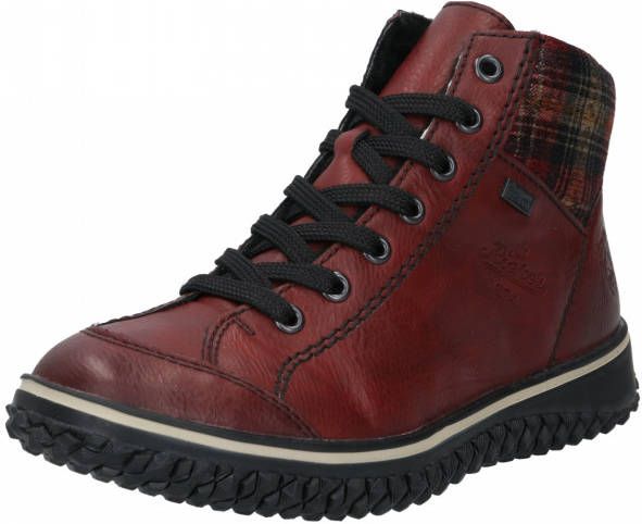 Rieker Veterboot Dames Bordeaux/Rood - Schoenen.nl