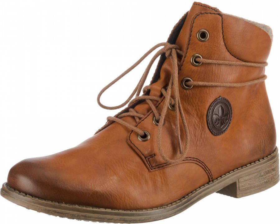 Rieker Hoge veterschoenen in een trendy used-look - Foto 2