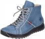 Rieker Hoge veterschoenen met decoratieve stiksels - Thumbnail 3