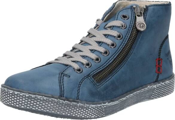 Rieker Hoge veterschoenen veterschoen casual laarzen met rits aan de buitenkant - Foto 4