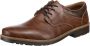 Rieker heren veterschoenen halve schoenen zakelijke schoenen leren schoenen 13200-24 brown - Thumbnail 4