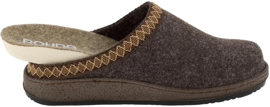 Rohde NOVARA CLOG Dames Muiltjes van Vilt 6425 Bruin
