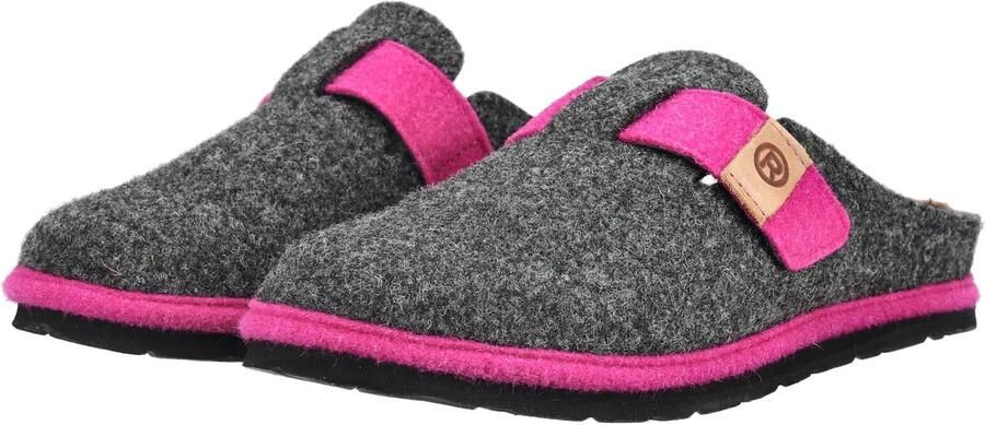 ROHDE Huisschoenen beige antraciet neonroze - Foto 7