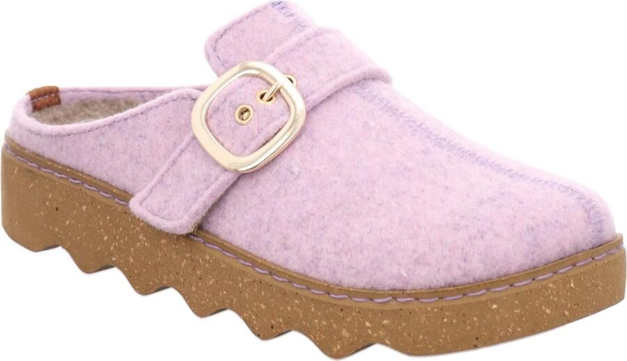 Rohde Foggia vilten klompen dames pantoffels muiltjes 6117 58 Violett