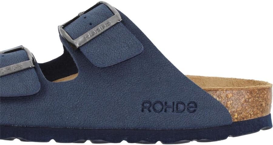 Rohde damessandaal muiltjes met twee bandjes 5631 blauw - Foto 4