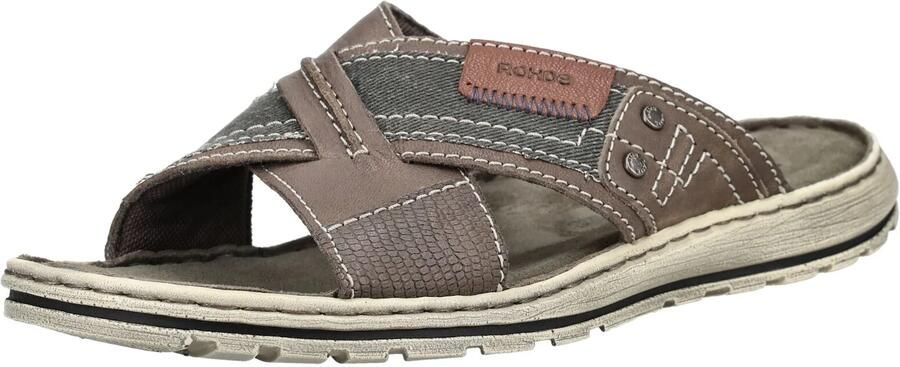 Rohde Heren Slipper 6731-55 Taupe Jeans - Foto 2