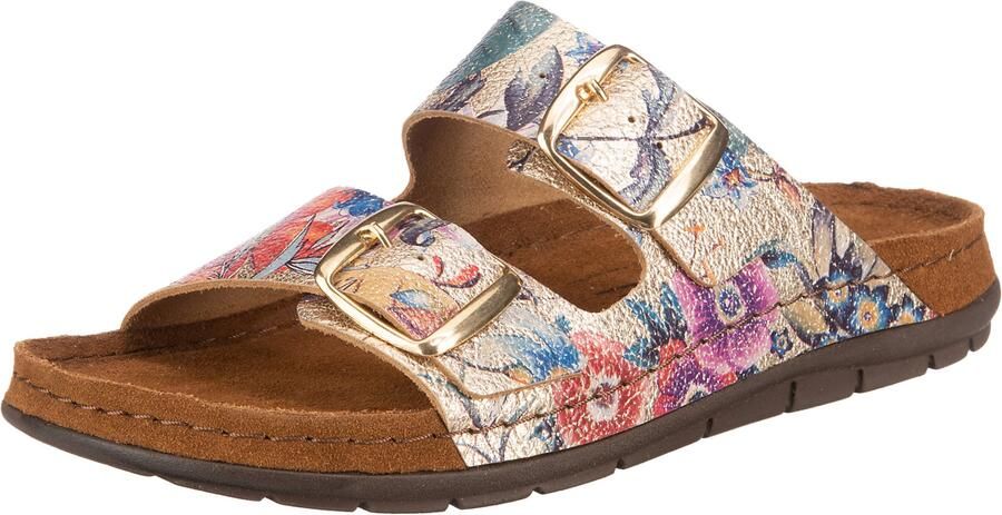 Rohde Slippers Rodigo sleehak zomerschoen pantoffels met zacht voetbed