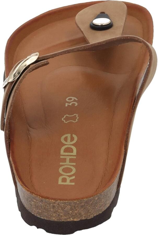 Rohde 5642 14 Teenslippers Beige Nubuck Dames Beige - Foto 5