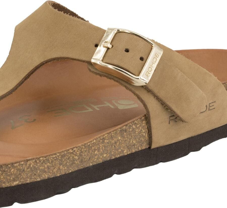 Rohde 5642 14 Teenslippers Beige Nubuck Dames Beige - Foto 10