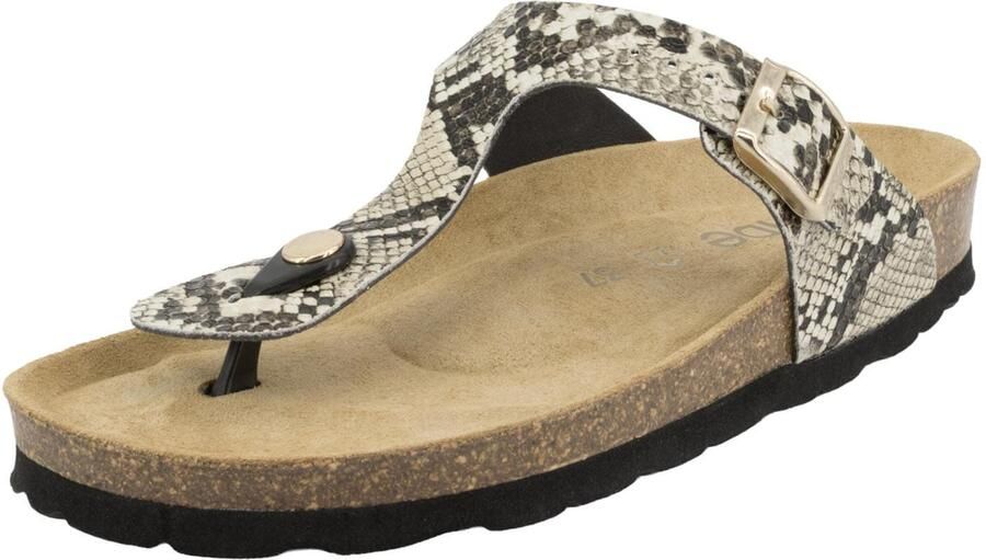 Rohde dames teenslippers met slangenprint - Foto 2