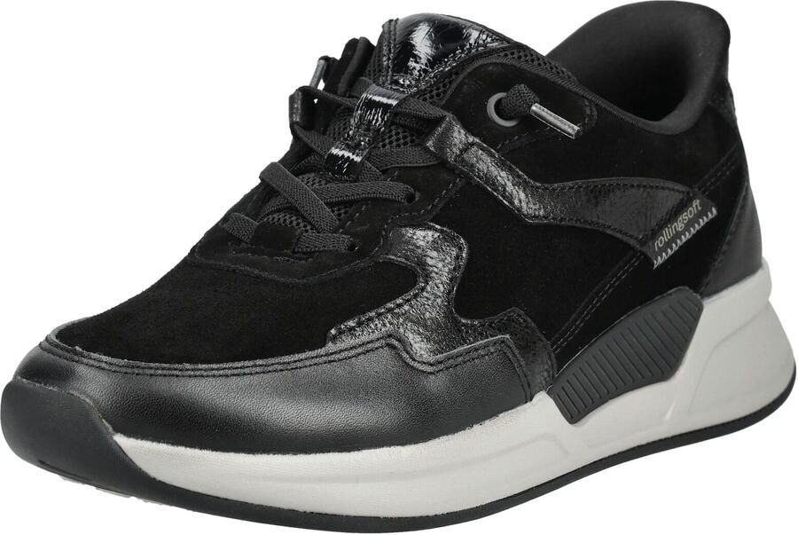 GABOR Sneakers laag 'Sneaker Low Damen 0104.02.001 Leder-Mix in schwarz' zwart - Foto 2